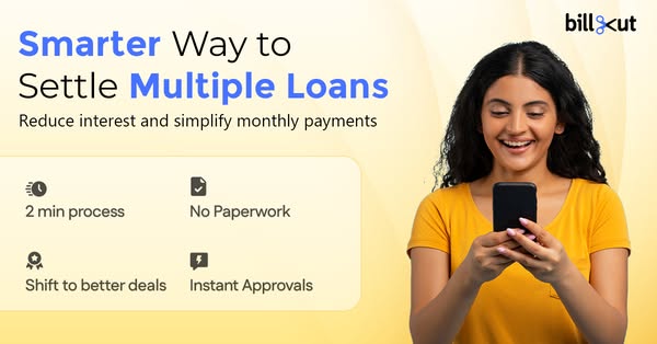 BillCut performance marketing creative about settling multiple loans