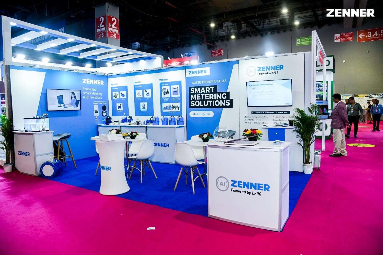 ZENNER India Smart City Expo booth